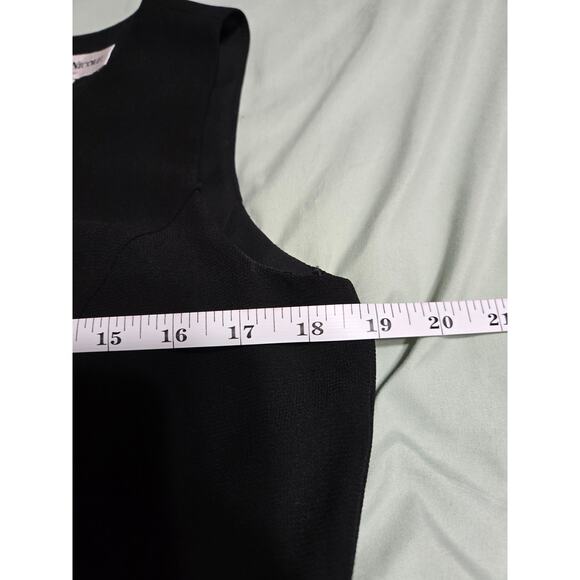 Danny and Nicole New York size 10 women's black maxi dress with sheer overlay - Picture 8 of 9